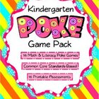 Kindergarten Common Core Based Math and Literacy Poke Game Pack