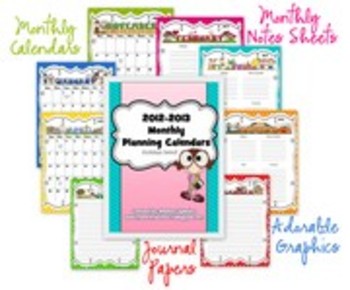 2013 Monthly Calendar Word on 2012 2013 Monthly Calendars With Extras Pack   Vertical    More Time 2