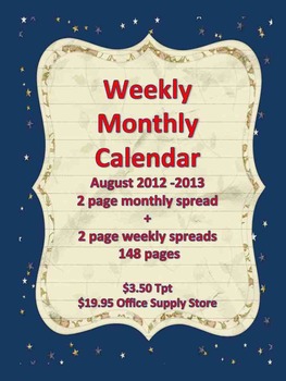 Free Printable Calendars  2012  2013 on Calendar 2012 2013 Monthly Weekly 4 0 Print Your Own Academic Calendar