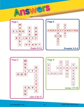 Bible Crossword Puzzles on Bible Crossword Puzzles Printable Book   Digital Music Download   Kim