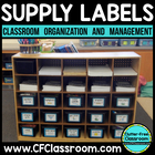 CLASSROOM ORGANIZATION LABELS School Supplies