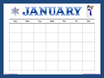 Blank Calendar Year on Colorful Blank Calendars For The Entire Year   Lisa Frase