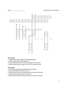 Crossword Puzzles Answers on Diffusion And Osmosis Crossword Puzzle Answers