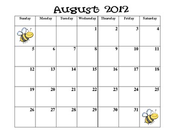 Free 2013 Yearly Calendar Template on Free 2012 2013 School Year Calendar