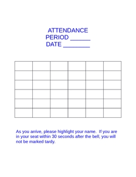 Free Word Templates on Free Interactive Attendance Seating Template Word Document