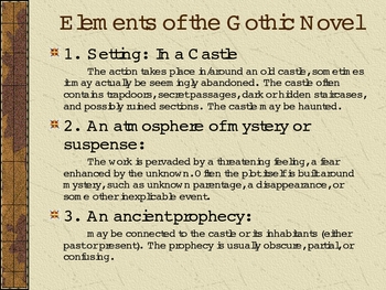 Gothic Literature Elements