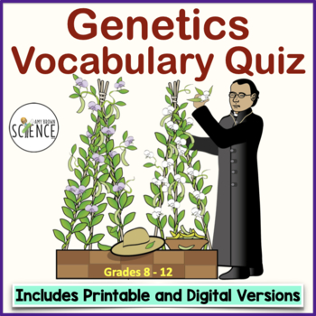 Genetics Vocabulary Worksheet