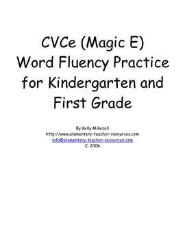 Kindergarten E Words