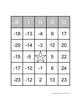intager bingo