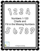 Numbers 1-120 Charts and Fill in the Missing Numbers