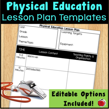 Lesson Plans Template on Pe Lesson Plan Template