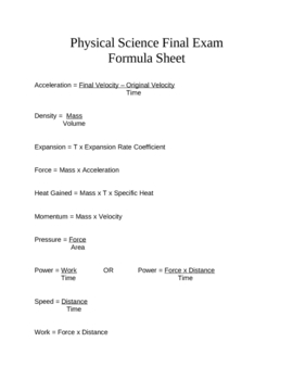 physical exam sheet