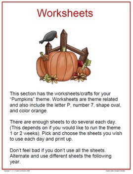 Halloween Craft Ideas  Grade on Pumpkin Worksheets And Craft Ideas   1   2   3 Learn Curriculum