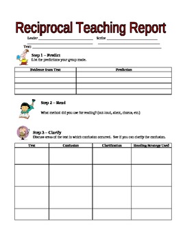1000+ images about Reciprocal teaching on Pinterest | Student, Teaching