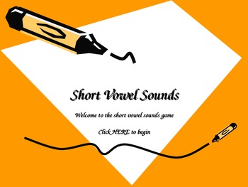 Sounds  Powerpoint on Short Vowel Sounds Powerpoint Game