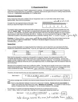 Significant Figures, Unit Conversion and Graphing