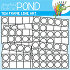 Ten Frames Color-In - Graphics From the Pond