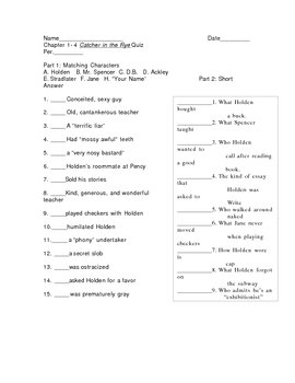 catcher in the rye vocabulary with page numbers