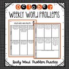 Weekly Word Problems October