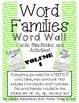Word Family Word Wall Cards, Mini-Books, and {Think Sheets