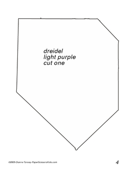 Dreidels for Hanukkah - Free Hand Embroidery Dreidel Pattern